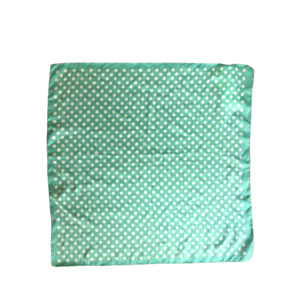 Vintage Mint POLKA Dot Scarf - NWT Passports Headscarf - Size 20 x 20 - Picture 4 of 6